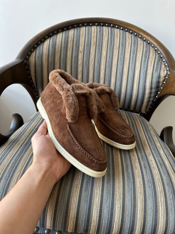 Лоферы на меху зимние