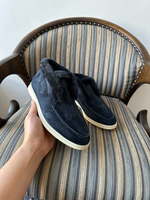 Лоферы на меху зимние