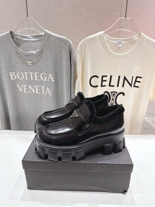 Лоферы на меху зимние фото 2