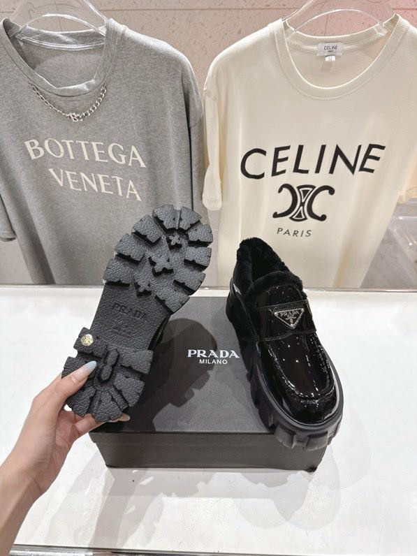 Лоферы на меху зимние фото 5