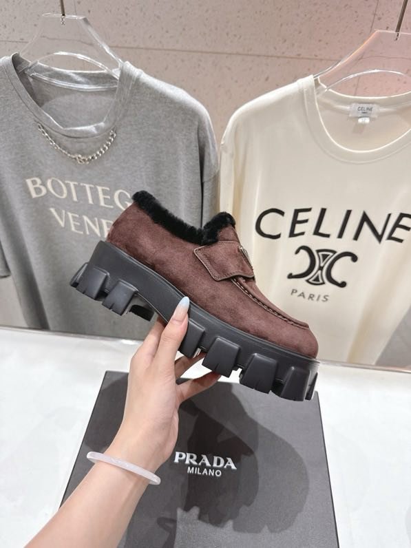 Лоферы на меху зимние фото 5