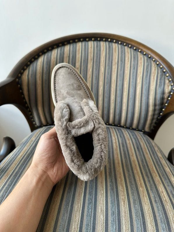 Лоферы на меху зимние фото 5