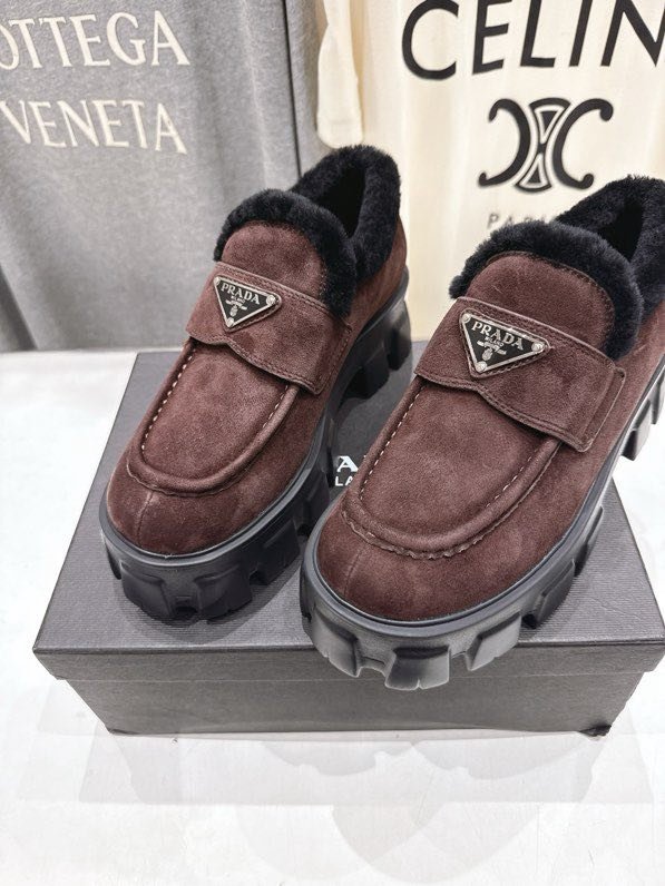 Лоферы на меху зимние фото 6