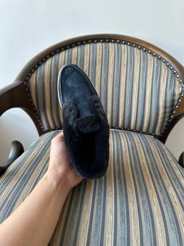 Лоферы на меху зимние фото 6