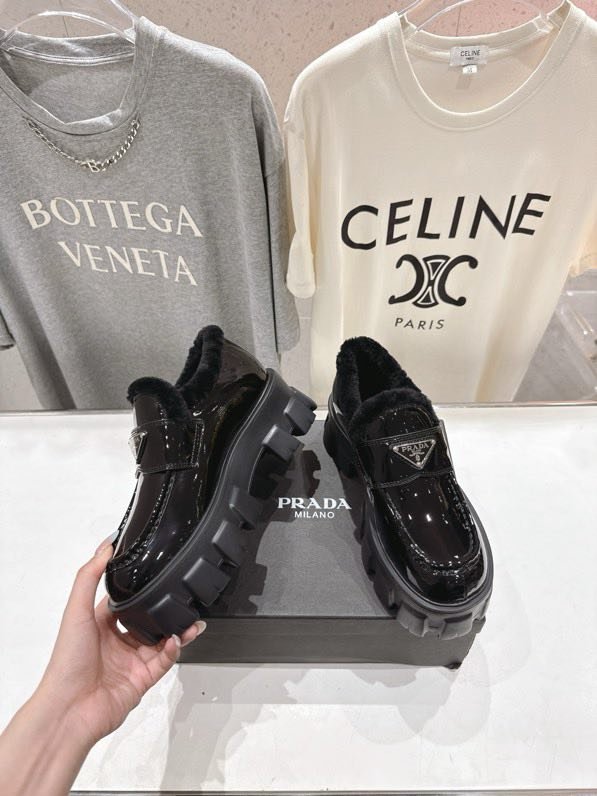 Лоферы на меху зимние фото 8