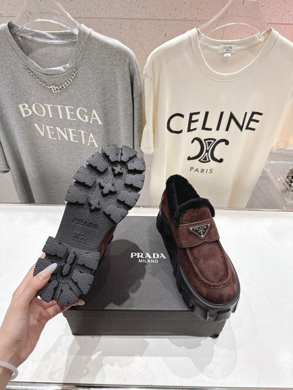 Лоферы на меху зимние фото 9