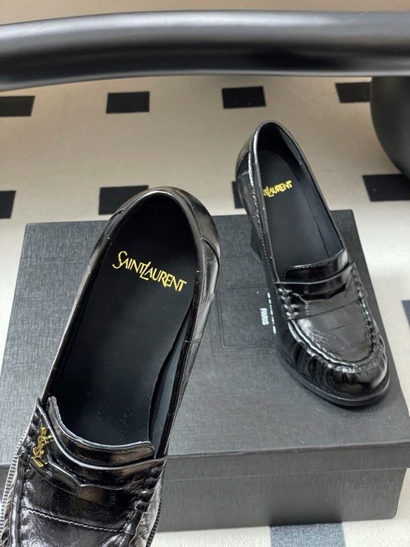 Лоферы на высоком каблуке фото 2