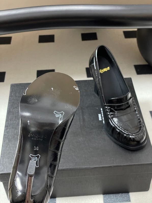 Лоферы на высоком каблуке фото 8