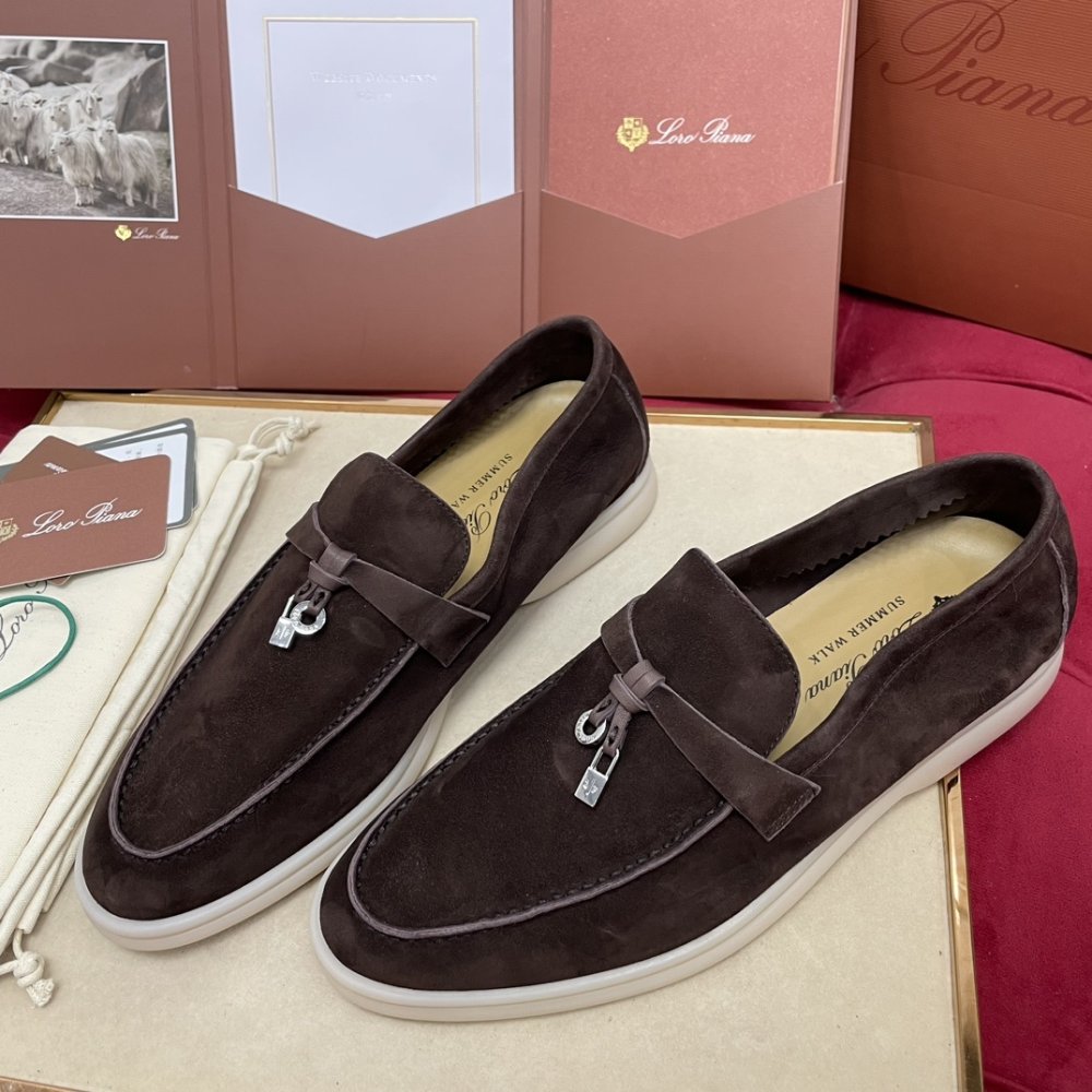 Лоферы Summer Charms of suede from silver фурнитурой