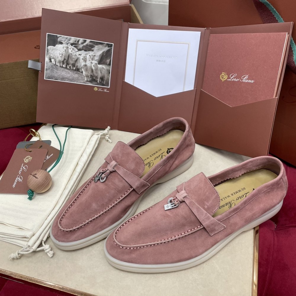 Лоферы Summer Charms of suede from silver фурнитурой