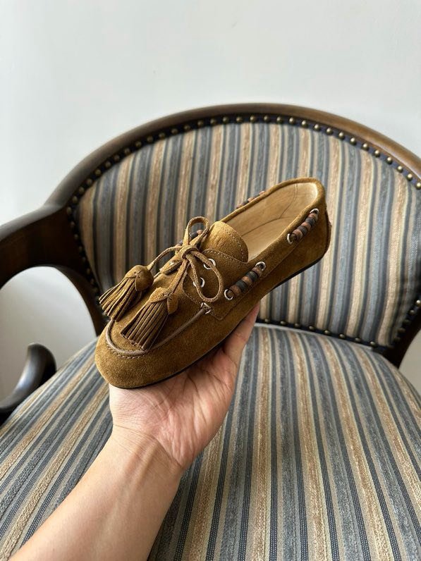 Лоферы замшевые женские фото 4