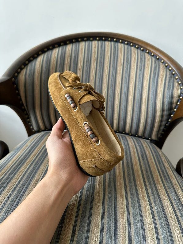 Лоферы замшевые женские фото 7