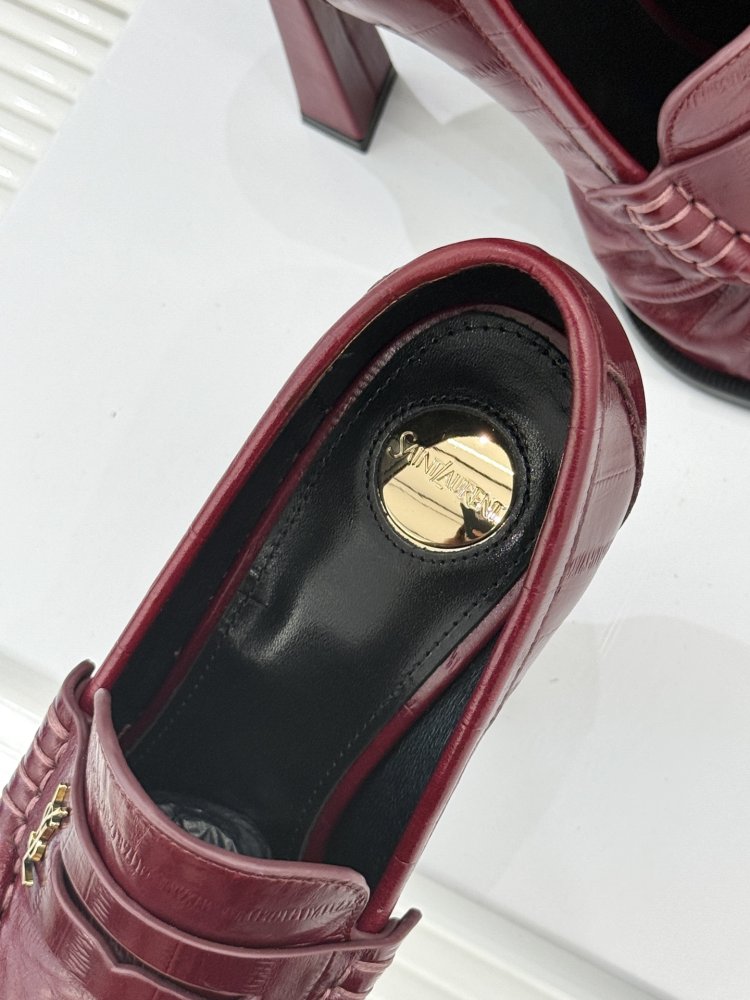 Лоферы женские на высоком каблуке фото 8