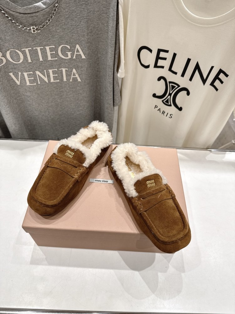 Лоферы зимние на меху женские фото 2