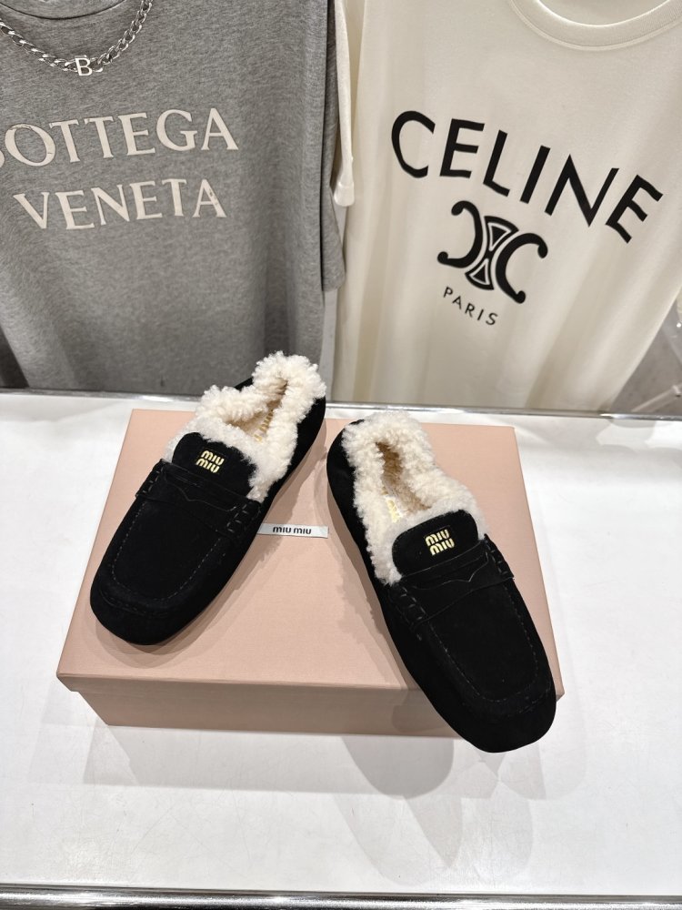 Лоферы зимние на меху женские фото 2