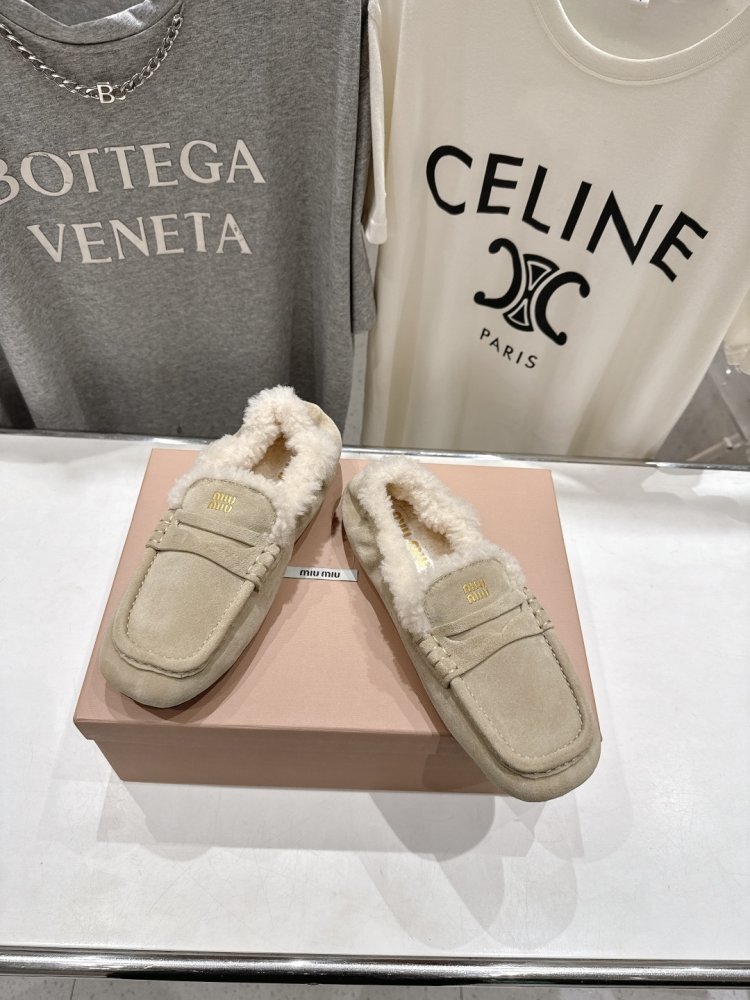 Лоферы зимние на меху женские фото 2