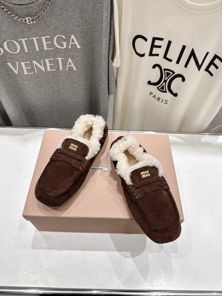 Лоферы зимние на меху женские фото 2