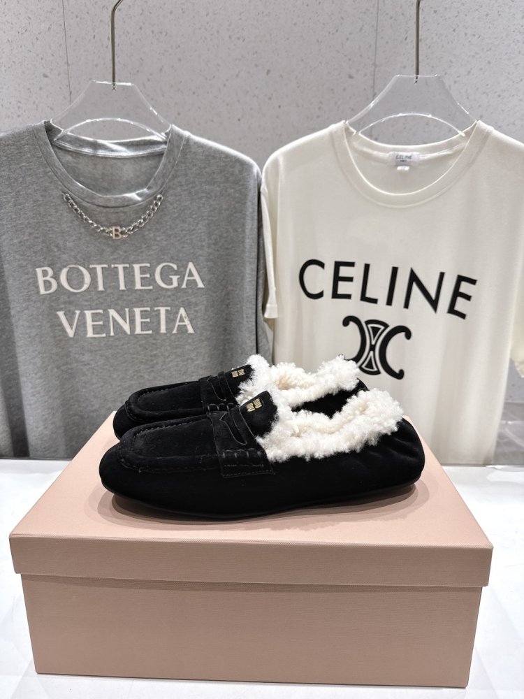 Лоферы зимние на меху женские фото 3