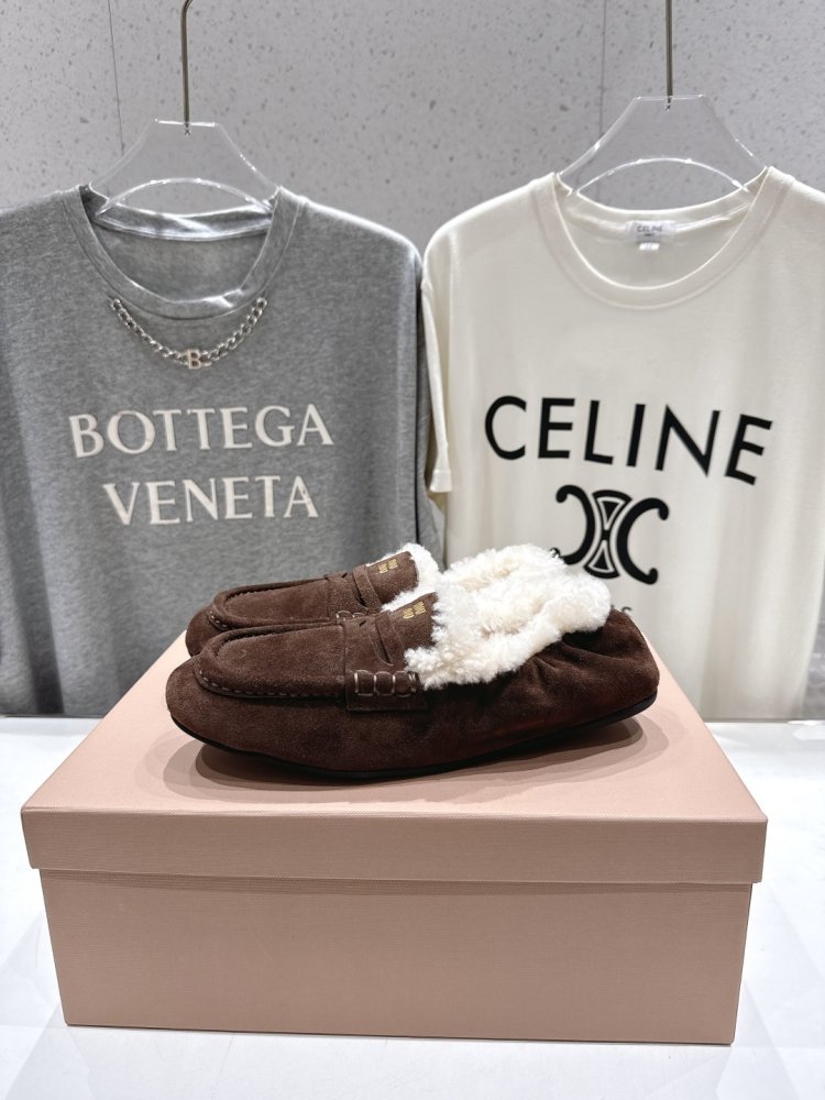 Лоферы зимние на меху женские фото 3