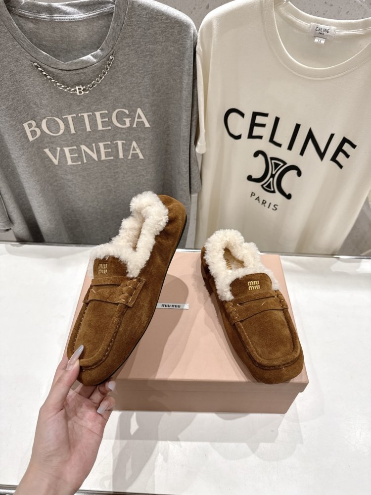 Лоферы зимние на меху женские фото 4