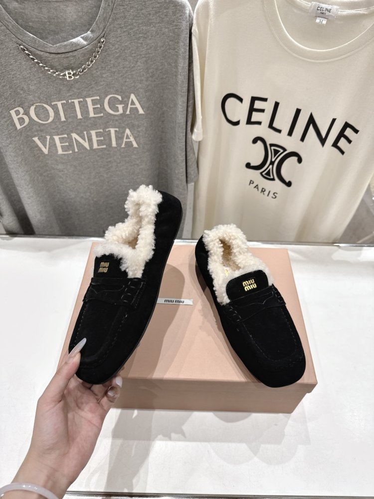 Лоферы зимние на меху женские фото 4