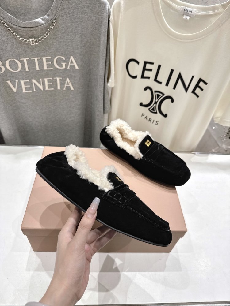 Лоферы зимние на меху женские фото 5