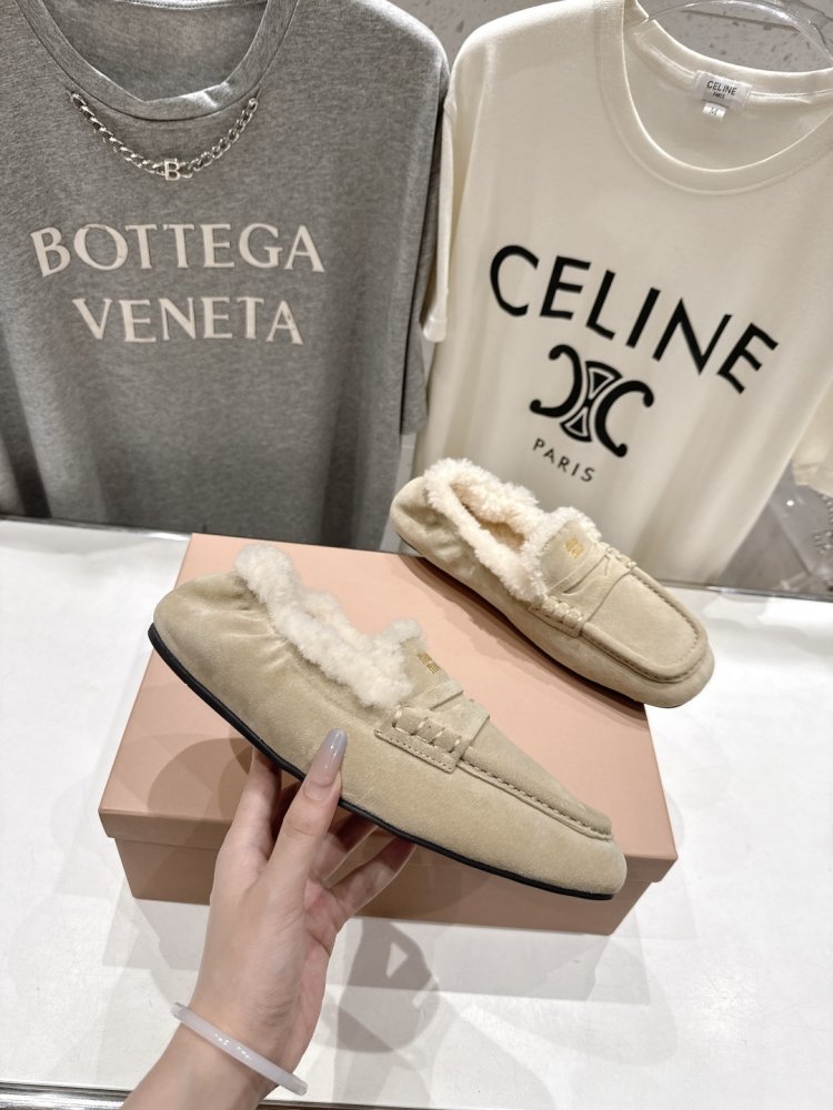 Лоферы зимние на меху женские фото 5