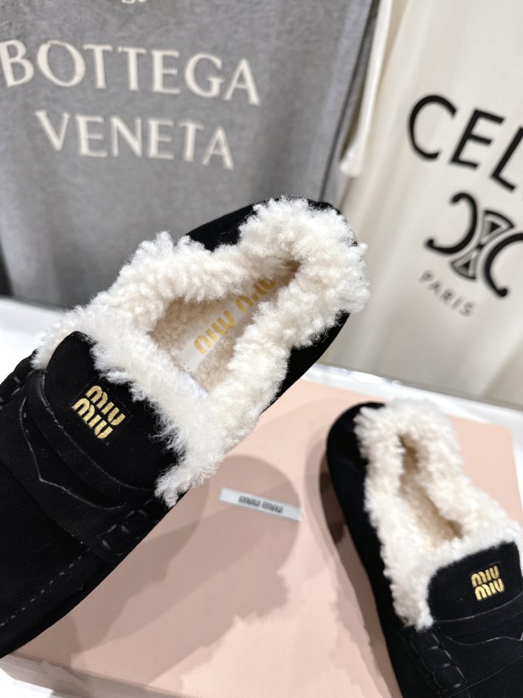 Лоферы зимние на меху женские фото 6