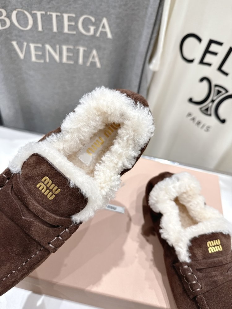 Лоферы зимние на меху женские фото 6