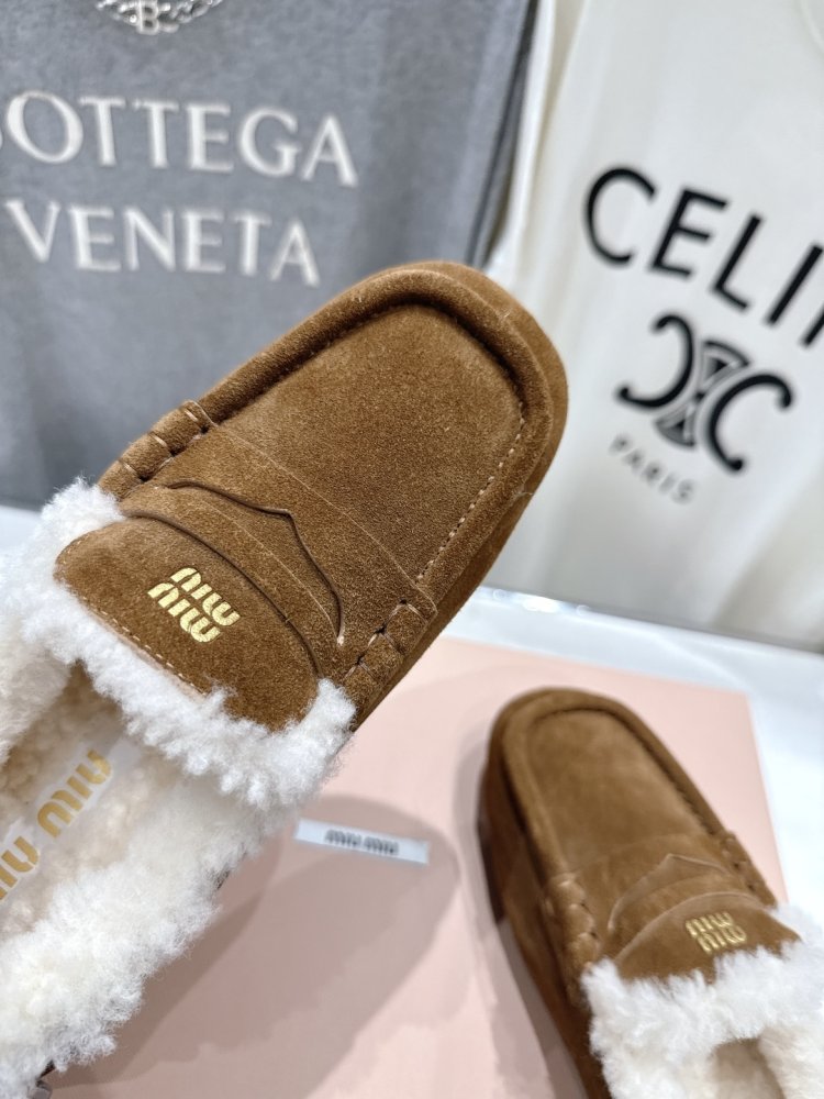 Лоферы зимние на меху женские фото 7