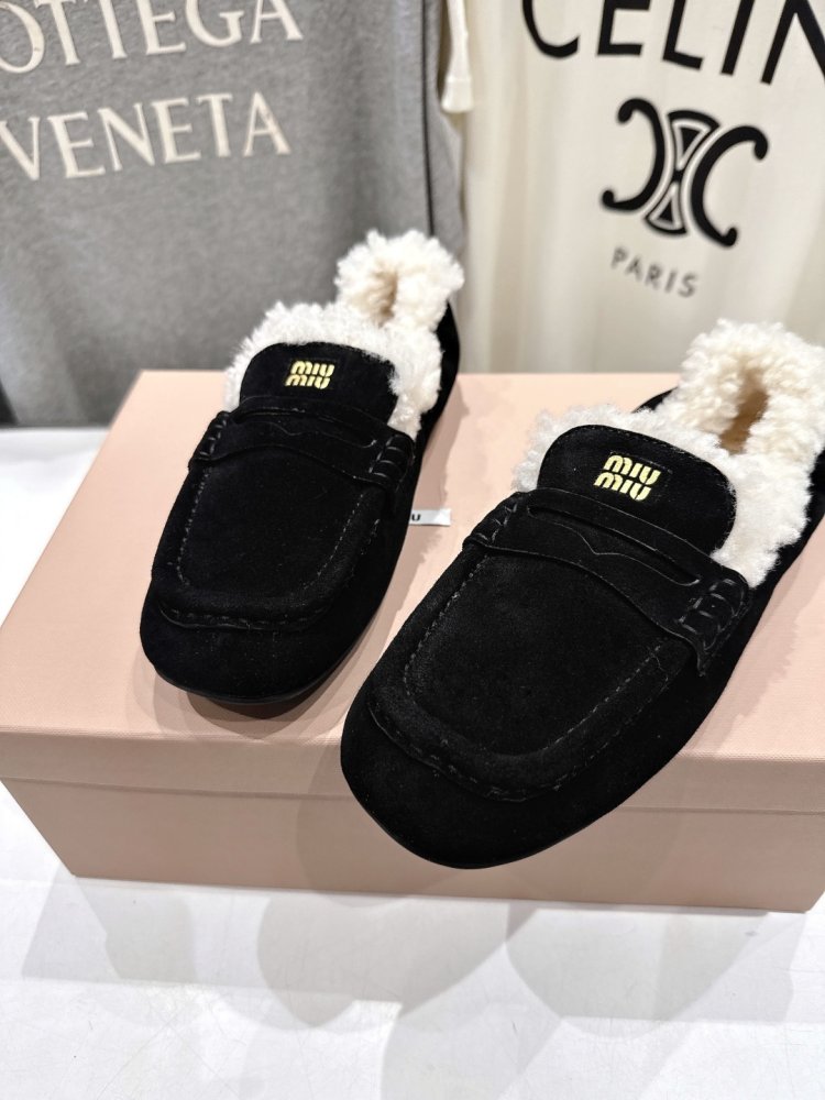 Лоферы зимние на меху женские фото 7