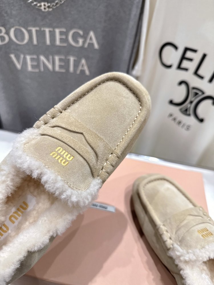 Лоферы зимние на меху женские фото 7