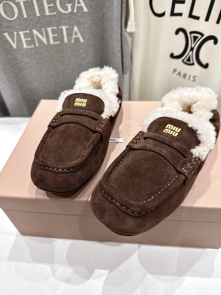 Лоферы зимние на меху женские фото 7