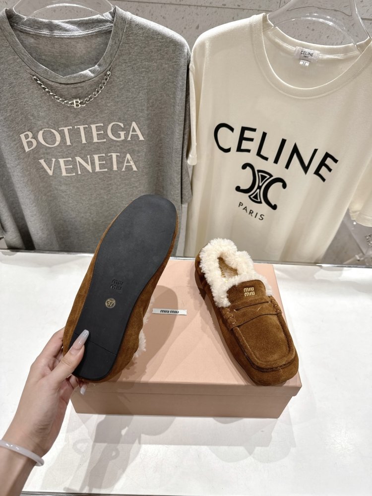 Лоферы зимние на меху женские фото 9