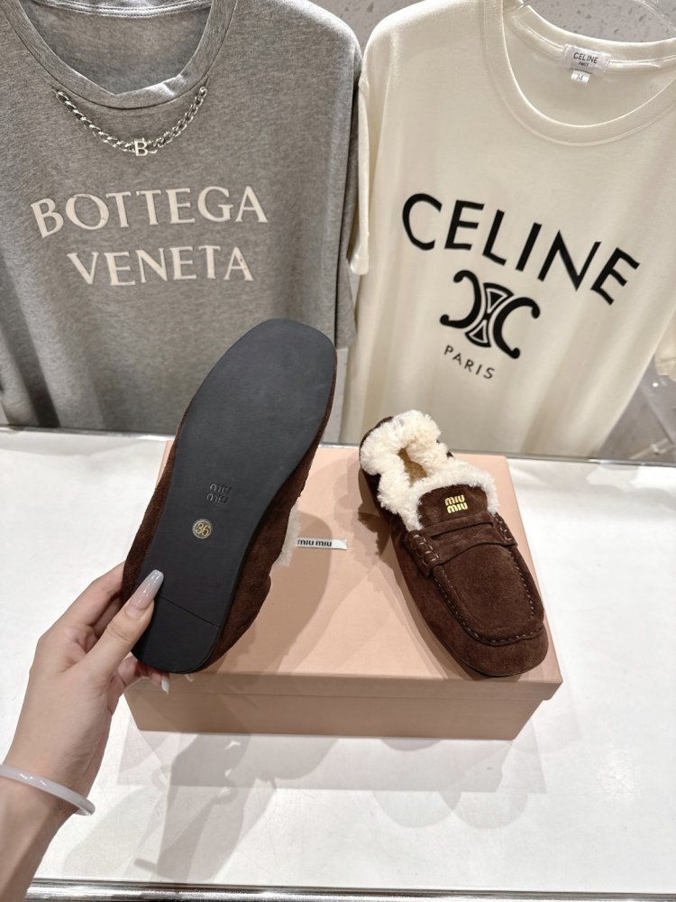 Лоферы зимние на меху женские фото 9