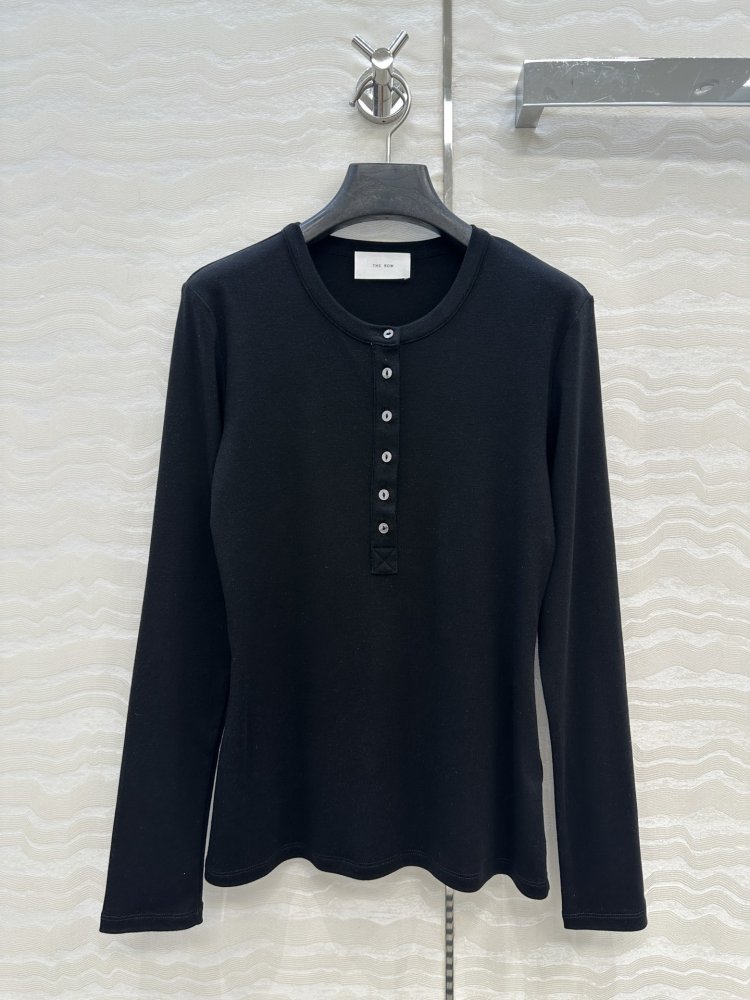 Лонгслив Henley from long sleeve and lath on buttons