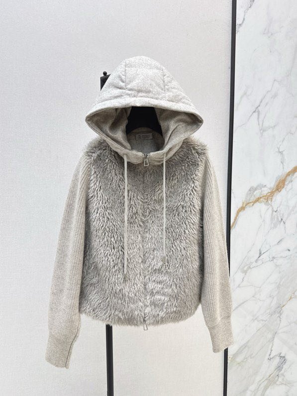 Лоскутная куртка с капюшоном