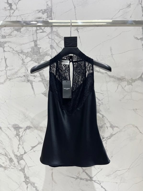 Shirt from lace finished