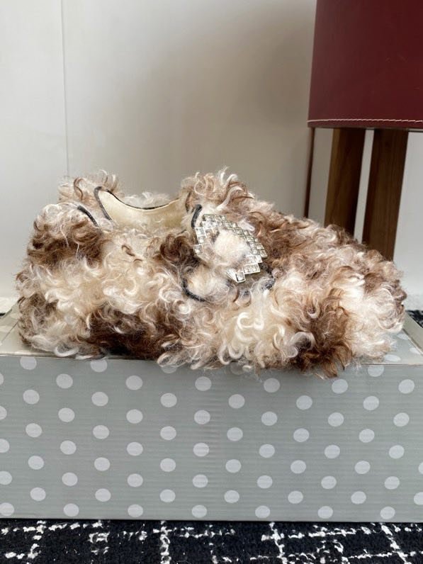 Меховые зимние туфли