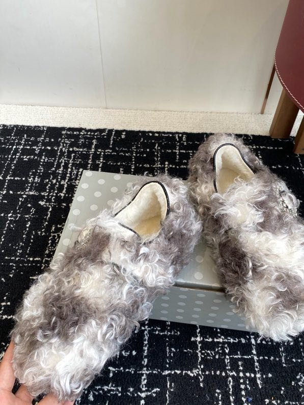 Хутряні зимові туфлі фото 2