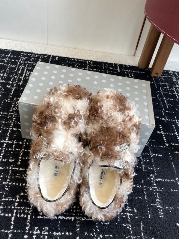 Меховые зимние туфли фото 2