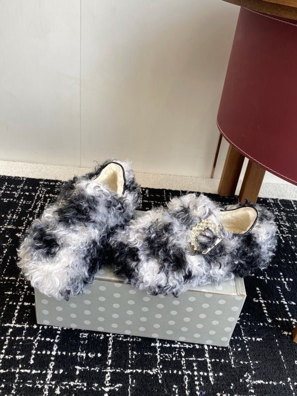 Меховые зимние туфли фото 2