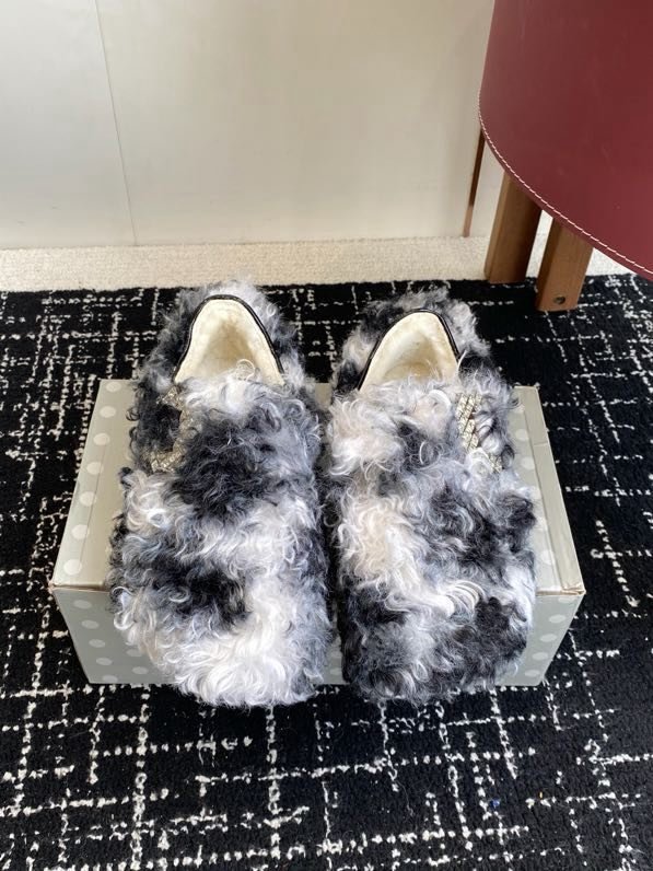 Меховые зимние туфли фото 4