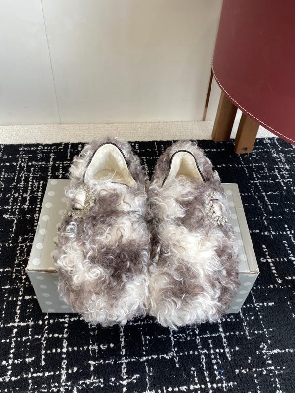 Хутряні зимові туфлі фото 5