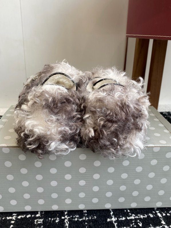 Хутряні зимові туфлі фото 9