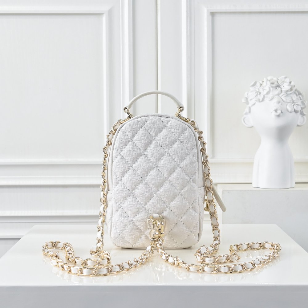 Мини рюкзак кожаный женский 12 см фото 3