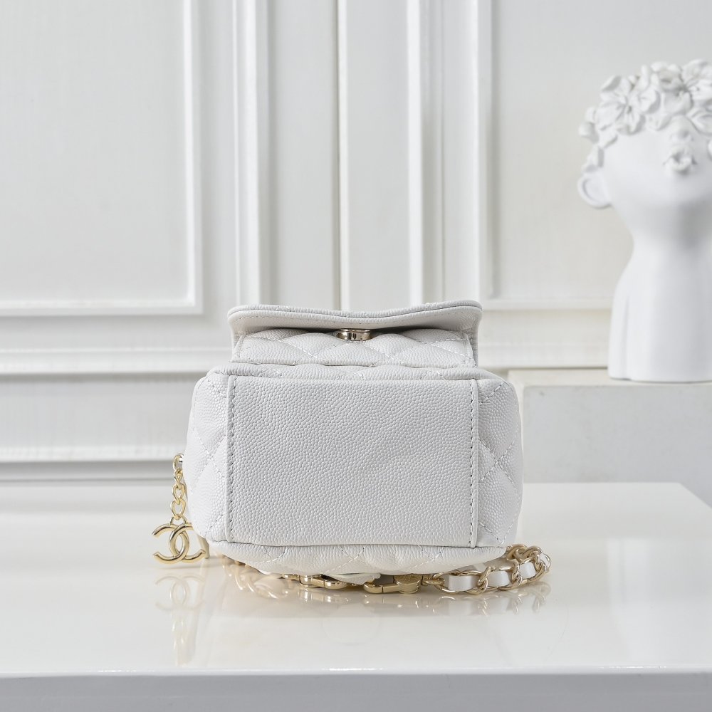 Мини рюкзак кожаный женский 12 см фото 4