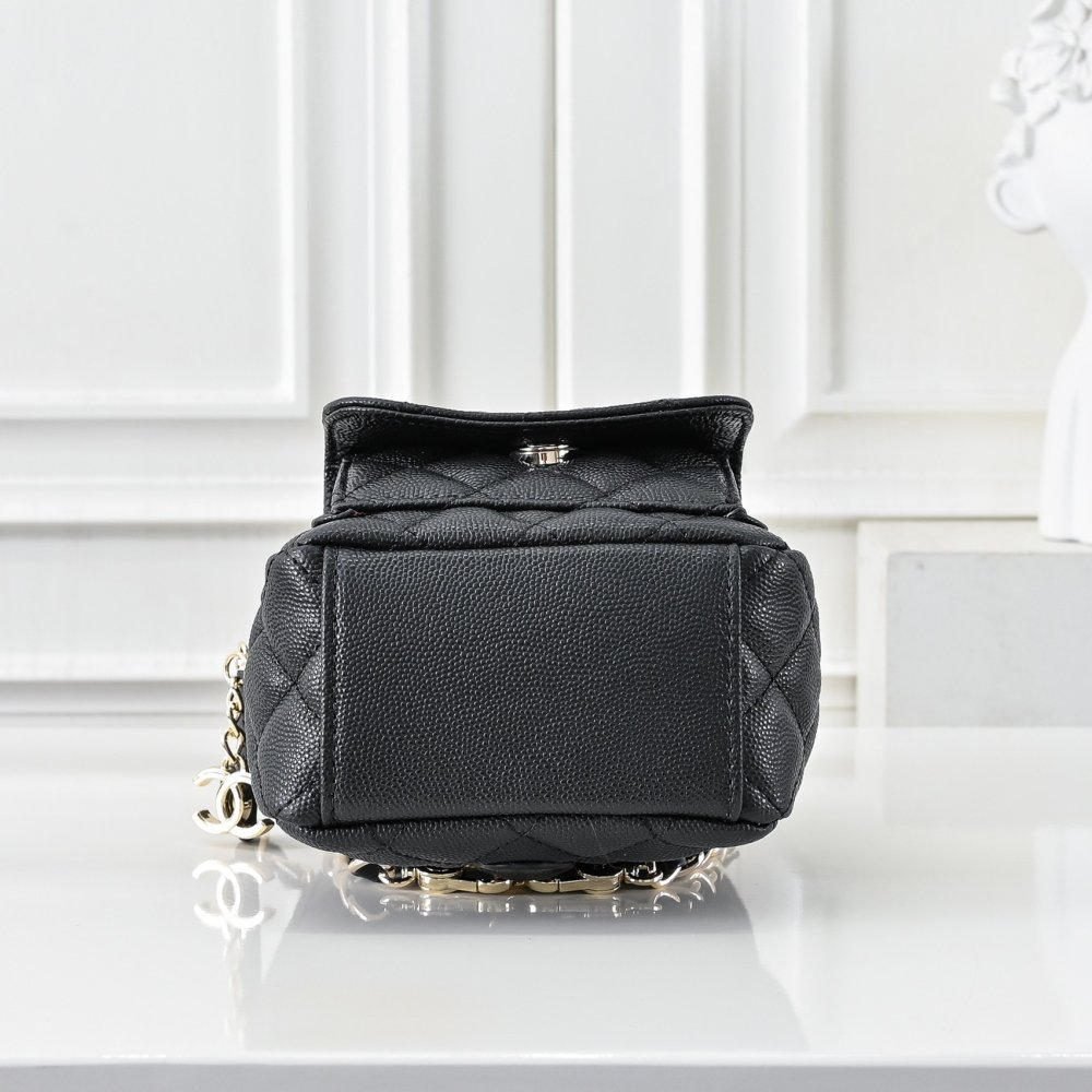 Мини рюкзак кожаный женский 12 см фото 4