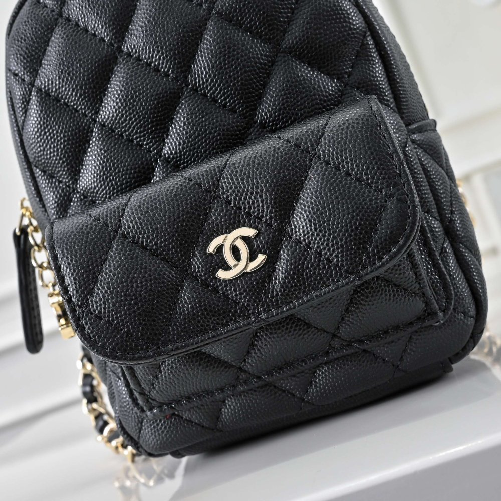 Мини рюкзак кожаный женский 12 см фото 5