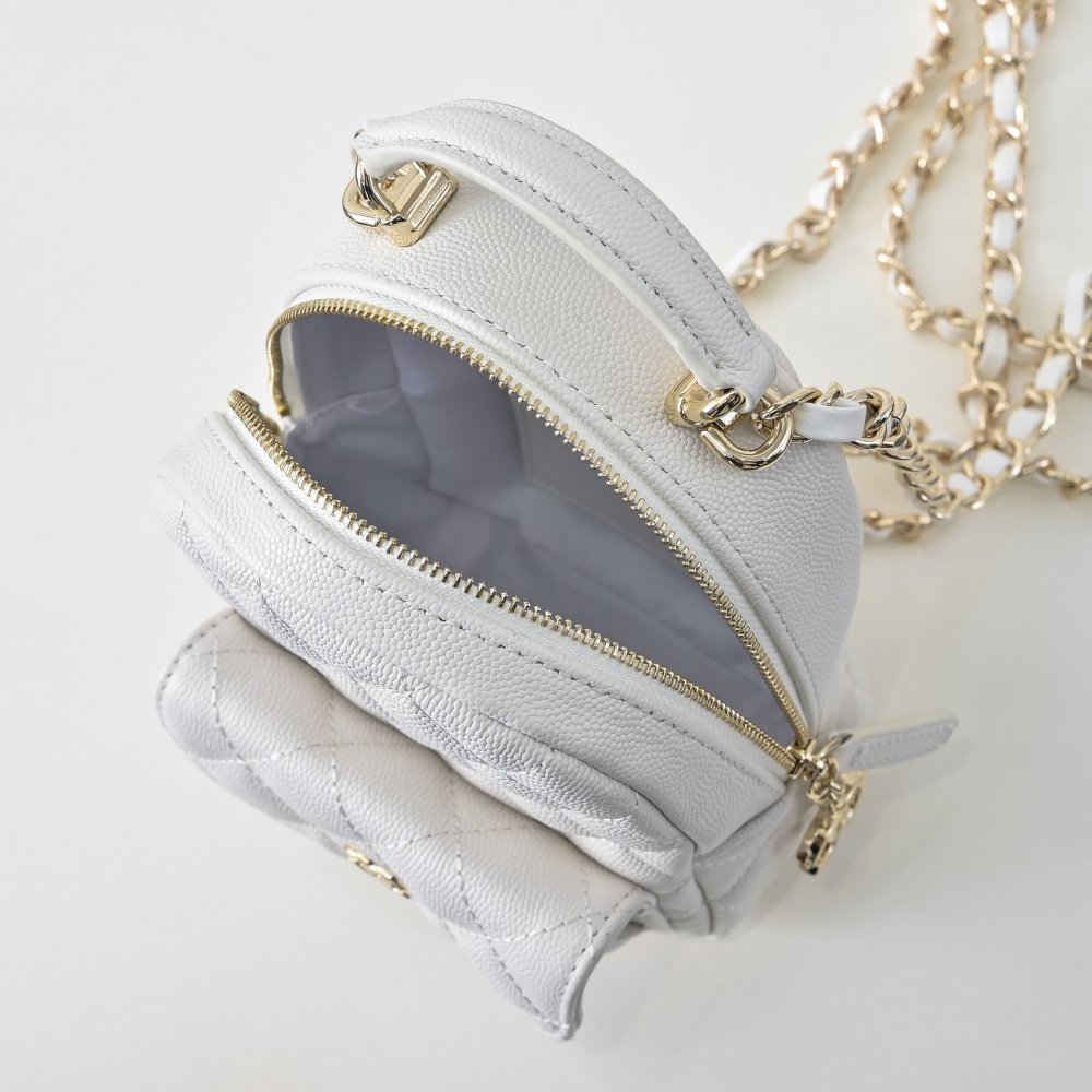 Мини рюкзак кожаный женский 12 см фото 8